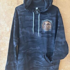 Black Camo Men's Shirt Hoodie Sizes S-XL